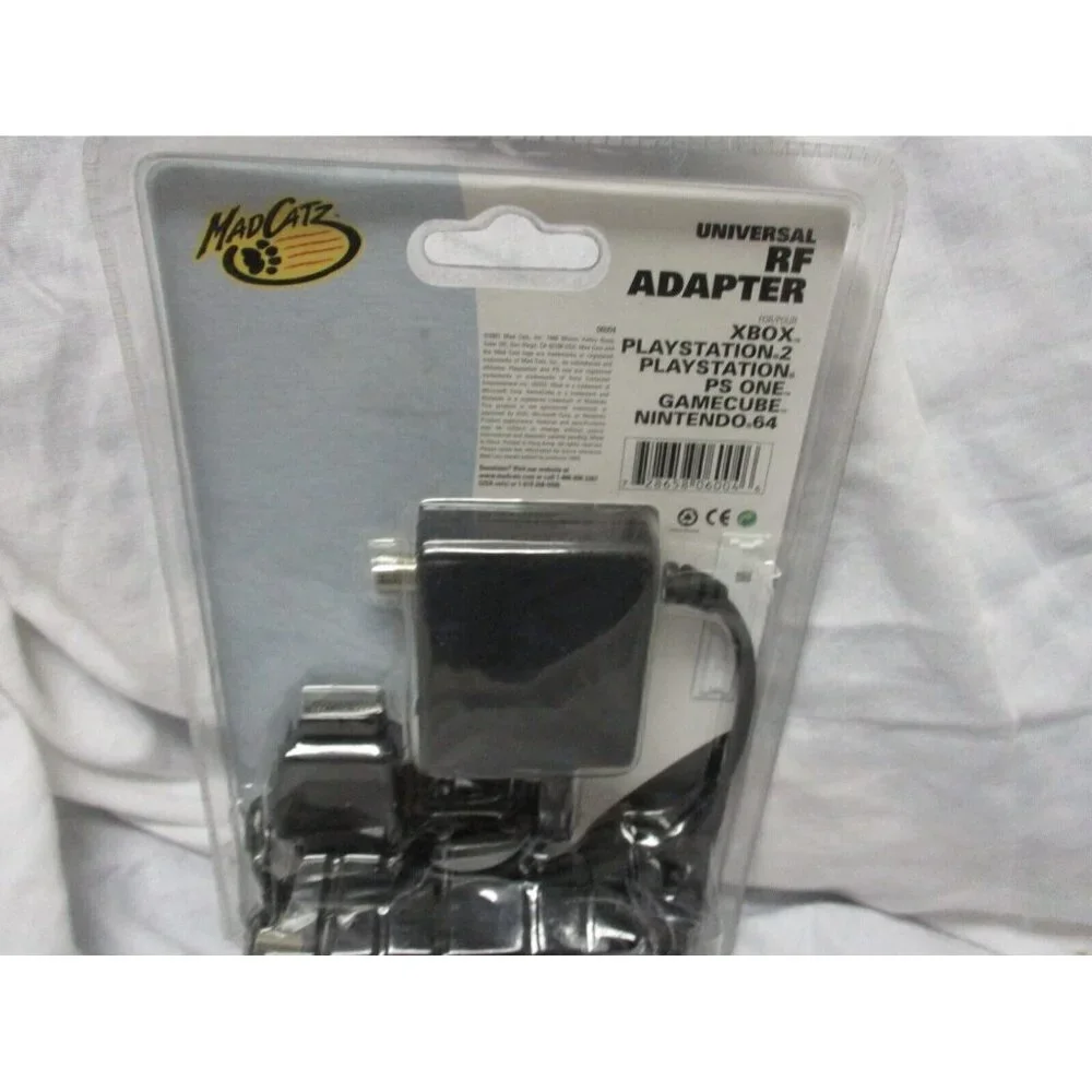 Mad Catz Universal RF Switch Cord 6004 - Xbox GameCube Nintendo 64 PS2 PS1 XBOX